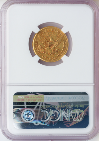1875-CC $5 Liberty NGC XF45 CAC 1875-CC $5 Liberty NGC XF45 CAC