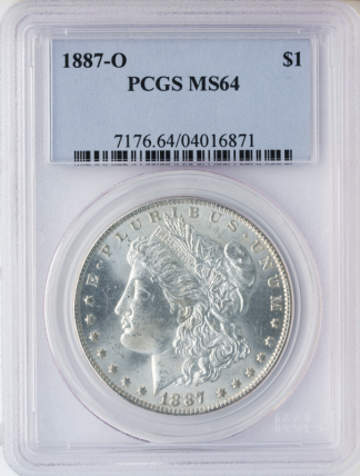 1887-O Morgan $1 PCGS MS64