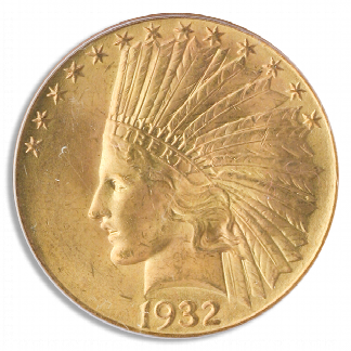 1932 $10 Indian PCGS MS64 CAC 1932 $10 Indian PCGS MS64 CAC