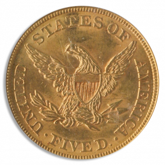 1861 $5 Liberty PCGS MS62 CAC 1861 $5 Liberty PCGS MS62 CAC