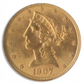 1907 $5 Liberty PCGS MS64 CAC