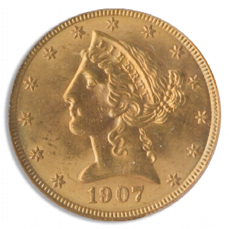 1907 $5 Liberty PCGS MS64 CAC 1907 $5 Liberty PCGS MS64 CAC