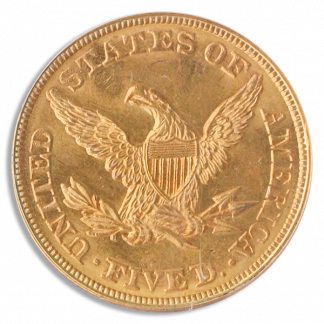 1861 $5 Liberty PCGS MS64 CAC