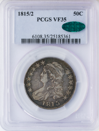 1815/2 Capped Bust Half Dollar PCGS VF35 CAC