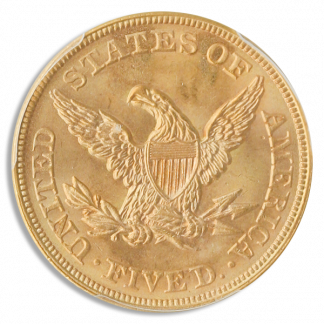 1861 $5 Liberty PCGS MS65 CAC + 1861 $5 Liberty PCGS MS65 CAC +