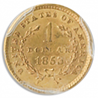 1853 Gold $1 PCGS MS64 CAC 1853 Gold $1 PCGS MS64 CAC
