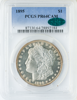 1895 Morgan $1 PCGS Cameo PR64 CAC