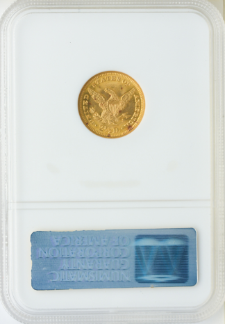 1906 $2 1/2 Liberty Gold Coin NGC Mint State 66(MS66)