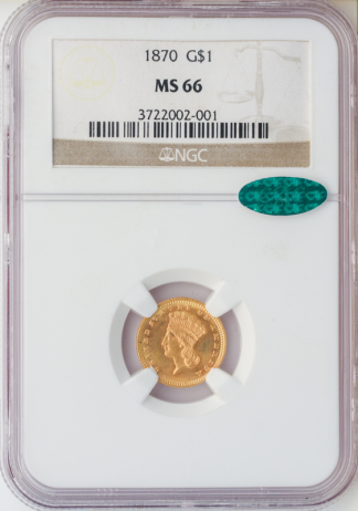 1870 $1 Type 3 NGC 1870 $1 Type 3 NGC