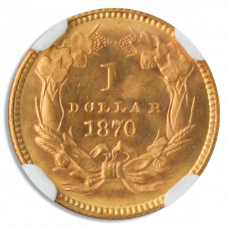 1870 $1 Type 3 NGC 1870 $1 Type 3 NGC