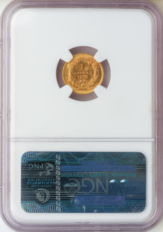 1870 $1 Type 3 NGC