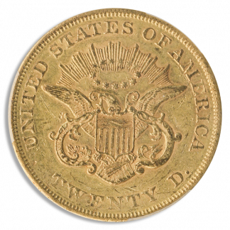 1858 $20 Liberty PCGS AU58 CAC 1858 $20 Liberty PCGS AU58 CAC