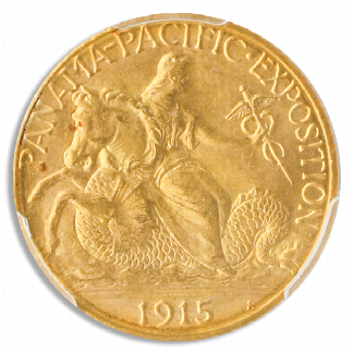 1915-S Panama Pacific $2 1/2 PCGS MS65 CAC 1915-S Panama Pacific $2 1/2 PCGS MS65 CAC