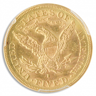1880-S $5 Liberty PCGS MS64 CAC 1880-S $5 Liberty PCGS MS64 CAC
