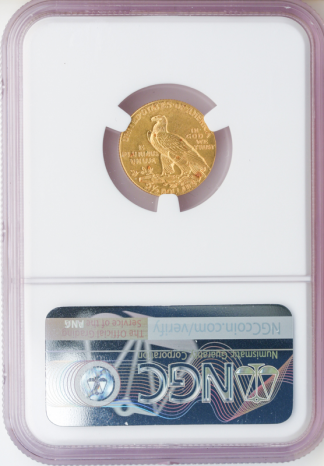 1912 $2 1/2 Indian NGC MS63 CAC