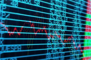 finance stock board illustrating volatility.