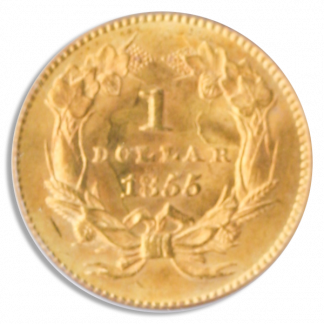 1855 $1 Gold Type 2 PCGS MS64 CAC 1855 $1 Gold Type 2 PCGS MS64 CAC