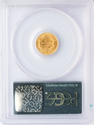 1855 $1 Gold Type 2 PCGS MS64 CAC 1855 $1 Gold Type 2 PCGS MS64 CAC