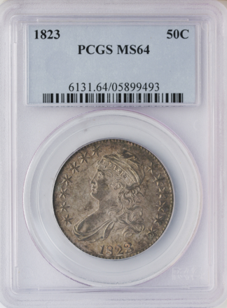 1823 Capped Bust Half Dollar PCGS MS64