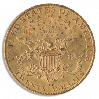 1891-CC $20 Liberty PCGS AU58 CAC