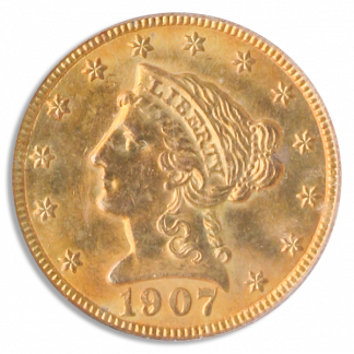 1907 $2.50 Liberty PCGS MS64 CAC