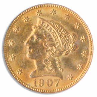 1907 $2.50 Liberty PCGS MS64 CAC 1907 $2.50 Liberty PCGS MS64 CAC