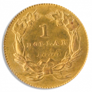 1855 $1 Gold Type 2 PCGS MS62 CAC 1855 $1 Gold Type 2 PCGS MS62 CAC