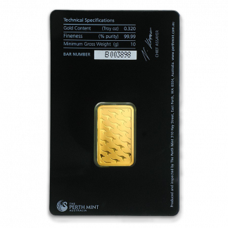 10 gram Perth Mint Gold Bar (New w/assay, Types Vary) 10 gram Perth Mint Gold Bar (New w/assay, Types Vary)