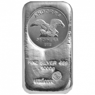 1 Kilo Silver Bar (Types and Conditions Vary) 1 Kilo Silver Bar (Types and Conditions Vary)