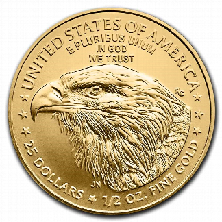 2022 1/2 oz. American Gold Eagle Coin (BU)