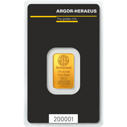 Gold Bar-1/4 oz Argor-Heraeus