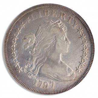 1797 Draped Bust $1 9X7 Large Letters NGC XF45 CAC 1797 Draped Bust $1 9X7 Large Letters NGC XF45 CAC