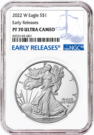 2022 1 oz Silver Eagle NGC PR70 Ultra Cameo Early Releases 2022 1 oz Silver Eagle NGC PR70 Ultra Cameo Early Releases