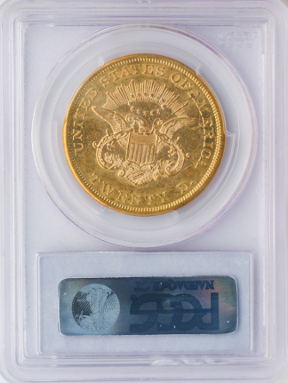 1864 $20 Liberty PCGS AU55