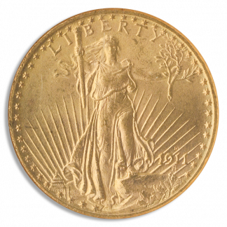 1911-D $20 Saint Gaudens NGC MS66