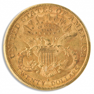 1880-S $20 Liberty PCGS AU53 CAC 1880-S $20 Liberty PCGS AU53 CAC