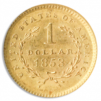 $1 Gold Type 1 Certified MS63 (Dates/Types Vary)