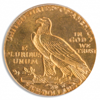 $5 Indian MS64 Certified (Dates/Types Vary)