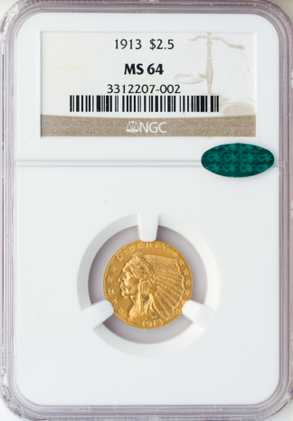 1913 $2 1/2 Indian NGC 1913 $2 1/2 Indian NGC