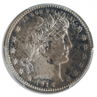 1914 Barber Quarter PCGS PR67 CAC Cameo 1914 Barber Quarter PCGS PR67 CAC Cameo