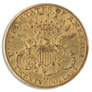 1890-CC $20 Liberty PCGS AU55