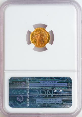 1922 $1 Grant Commemorative Gold Coin NGC MS66 CAC