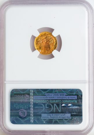 1922 $1 Grant Commemorative Gold Coin NGC MS66 CAC 1922 $1 Grant Commemorative Gold Coin NGC MS66 CAC