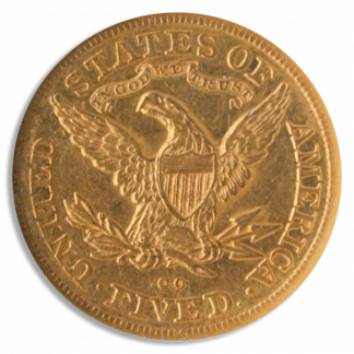 1879-CC $5 Liberty NGC AU53