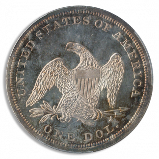 1860 Seated Liberty $1 PCGS PR64 CAC 1860 Seated Liberty $1 PCGS PR64 CAC