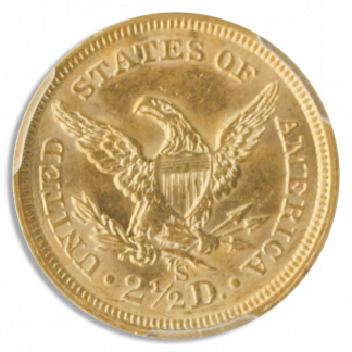 1869-S $2.50 Liberty PCGS MS62 CAC 1869-S $2.50 Liberty PCGS MS62 CAC