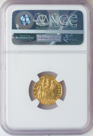 Roman Empire Lucius Verus Aureus NGC ChMS Str:5 Srf:5 7.3g Fine Style Roman Empire Lucius Verus Aureus NGC ChMS Str:5 Srf:5 7.3g Fine Style