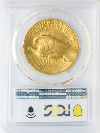 1907 $20 Saint Gaudens High Relief Wire Edge PCGS MS64 CAC + 1907 $20 Saint Gaudens High Relief Wire Edge PCGS MS64 CAC +