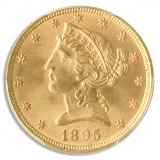 1895 $5 Liberty PCGS MS65 CAC 1895 $5 Liberty PCGS MS65 CAC