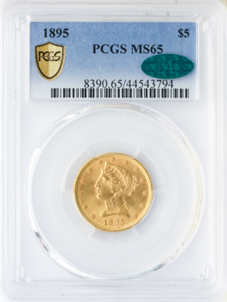1895 $5 Liberty PCGS MS65 CAC 1895 $5 Liberty PCGS MS65 CAC